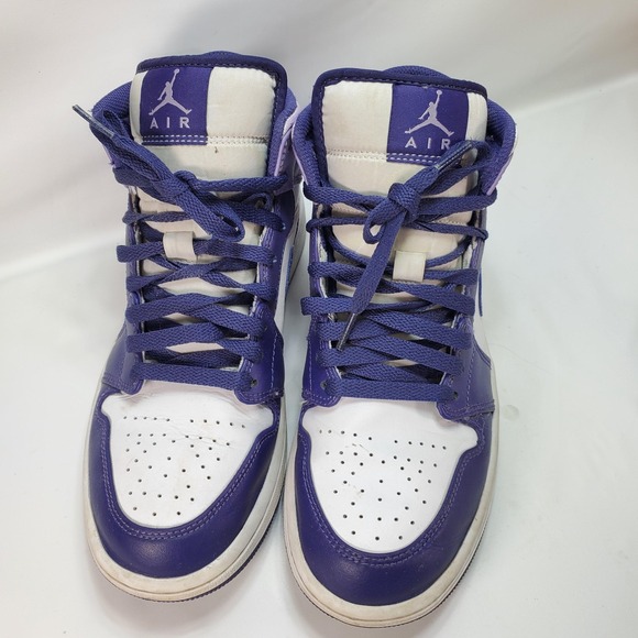 Nike Air Jordan 1 Mid Sky J Purple Men Sz 8 Basketball Sneakers DQ8426-515 - Picture 2 of 8